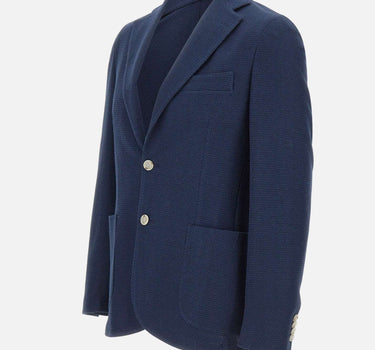 BARBA Blazer "JCK Active Mono" BLUE Uomo 