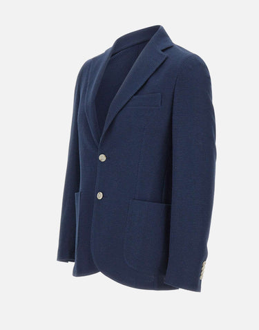 BARBA Blazer "JCK Active Mono" BLUE Uomo 
