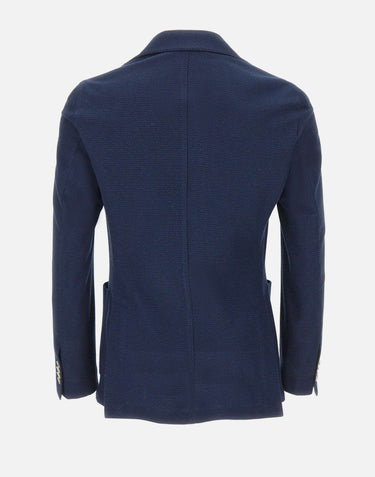 BARBA Blazer "JCK Active Mono" BLUE Uomo 