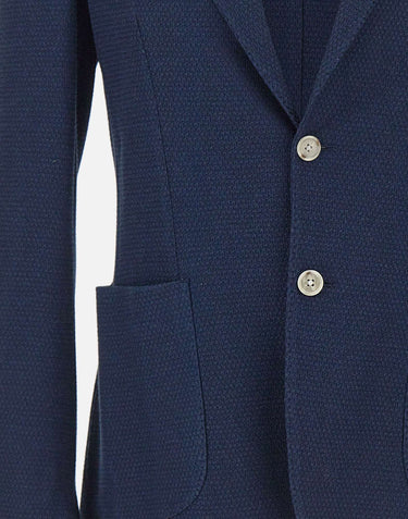 BARBA Blazer "JCK Active Mono" BLUE Uomo 