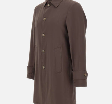 BARBA Trench "Bristol" BROWN Uomo 