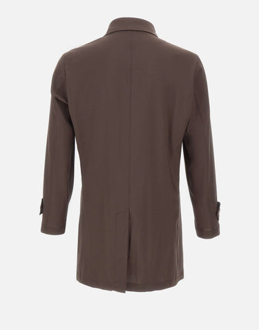 BARBA Trench "Bristol" BROWN Uomo 