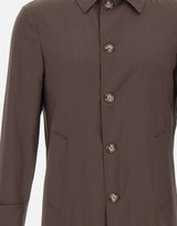 BARBA Trench "Bristol" BROWN Uomo 