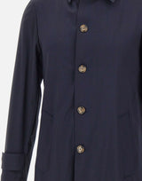 BARBA Trench "Bristol" BLUE Uomo 