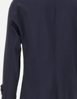 BARBA Trench "Bristol" BLUE Uomo 