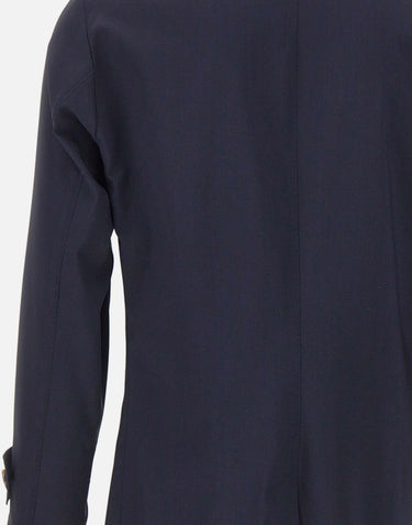 BARBA Trench "Bristol" BLUE Uomo 