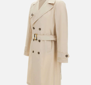 BARBA Trench "Oxford" BEIGE Uomo 