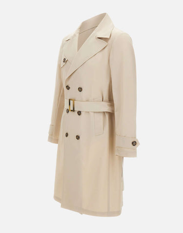 BARBA Trench "Oxford" BEIGE Uomo 