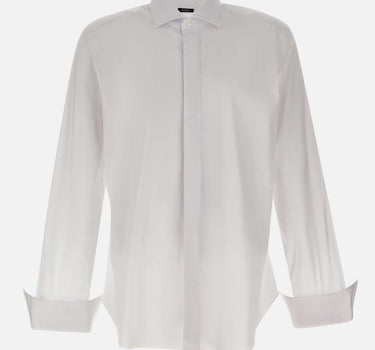 BARBA Camicia classica semi-slim WHITE Uomo 