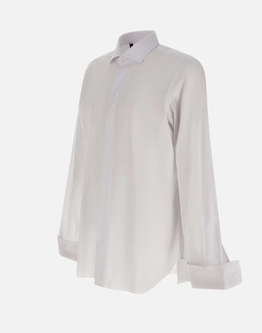 BARBA Camicia classica semi-slim WHITE Uomo 