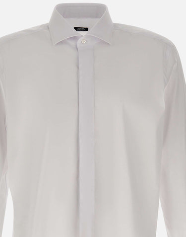BARBA Camicia classica semi-slim WHITE Uomo 