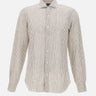 BARBA Camicia in lino a righe MULTICOLOR Uomo 