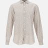 BARBA Camicia in lino a righe MULTICOLOR Uomo 