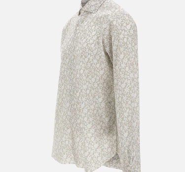 BARBA Camicia a fantasia florelae GREY Uomo 