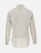 BARBA Camicia a fantasia florelae GREY Uomo 