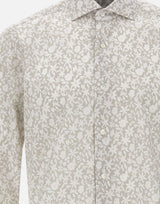 BARBA Camicia a fantasia florelae GREY Uomo 