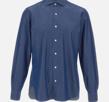 BARBA Camicia in cotone BLUE Uomo 