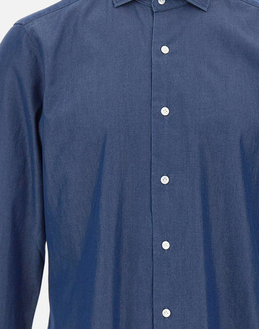 BARBA Camicia in cotone BLUE Uomo 