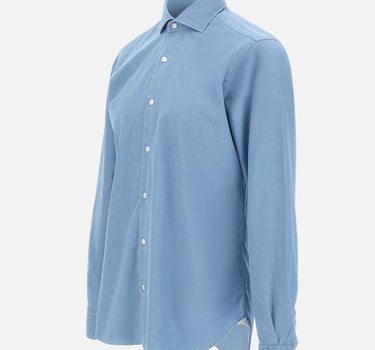 BARBA Camicia in cotone Light Blue Uomo 
