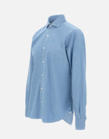 BARBA Camicia in cotone Light Blue Uomo 