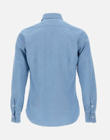 BARBA Camicia in cotone Light Blue Uomo 