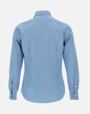 BARBA Camicia in cotone Light Blue Uomo 