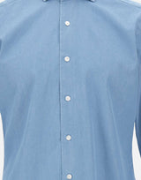 BARBA Camicia in cotone Light Blue Uomo 