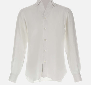 BARBA Camicia in lino WHITE Uomo 