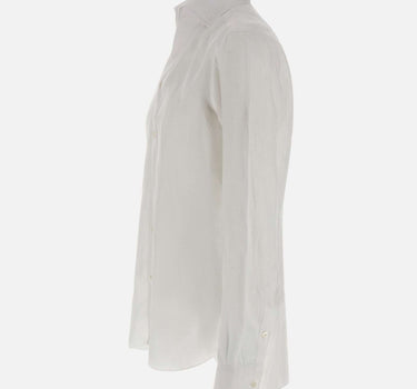 BARBA Camicia in lino WHITE Uomo 