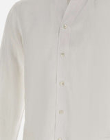 BARBA Camicia in lino WHITE Uomo 