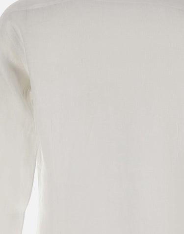 BARBA Camicia in lino WHITE Uomo 