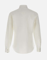 BARBA Camicia in misto cotone con taschini WHITE Uomo 