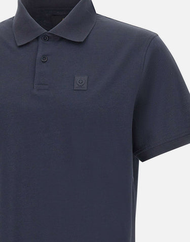 BELSTAFF Polo "Steel" BLUE Uomo 