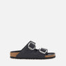 BIRKENSTOCK Sandali  "Arizona Big Buckle" BLACK Donna 