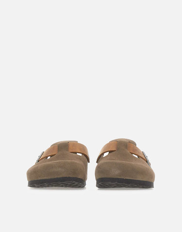 BIRKENSTOCK Ciabatte "Boston" BROWN Uomo 