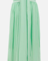 Abito lungo in georgette con arricciatura 2A746A N0477 BLUMARINE 