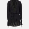 Abito plissettato in georgette 2A771A N0990 BLUMARINE 