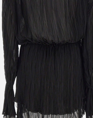 Abito plissettato in georgette 2A771A N0990 BLUMARINE 