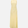 BLUMARINE Abito lungo in marocaine con sciarpa YELLOW Donna 