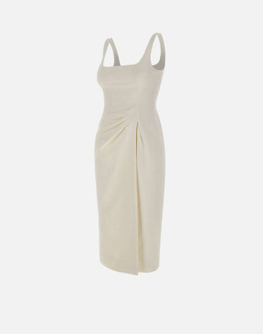 BLUMARINE Abito midi WHITE Donna 