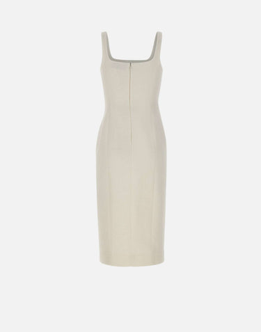 BLUMARINE Abito midi WHITE Donna 