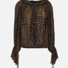 Blusa in chiffon con stampa zebrata 2C440A M5179 BLUMARINE 