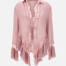 Blusa in georgette con pizzo 2C444A N0114 BLUMARINE 
