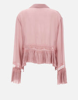 Blusa in georgette con pizzo 2C444A N0114 BLUMARINE 