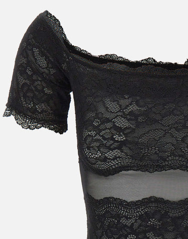Top in pizzo 2C451A N0990 BLUMARINE 