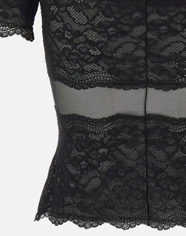 Top in pizzo 2C451A N0990 BLUMARINE 