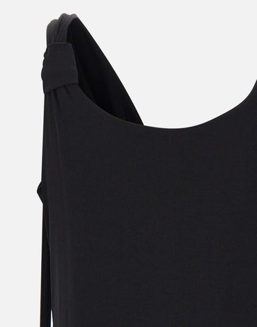 BLUMARINE Top in jersey lucido BLACK Donna 