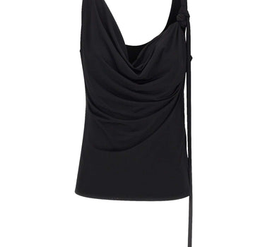 BLUMARINE Top in jersey lucido BLACK Donna 