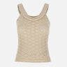 BLUMARINE Top crochet WHITE Donna 