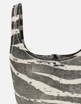 BLUMARINE Top in costina a stampa zebra BLACK Donna 